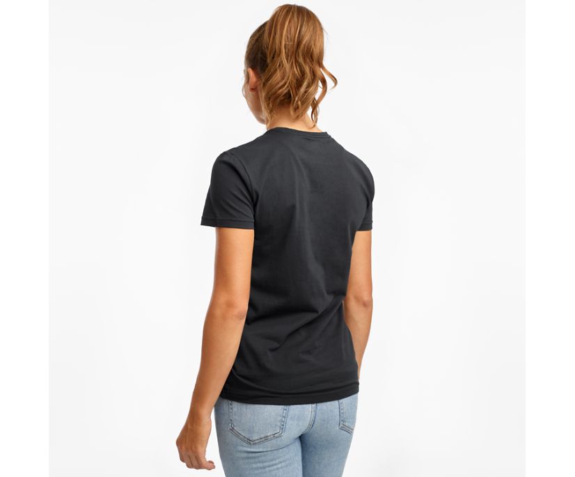 Saucony Rested Short Sleeve Women's Shirts Black | AU 292YXFU